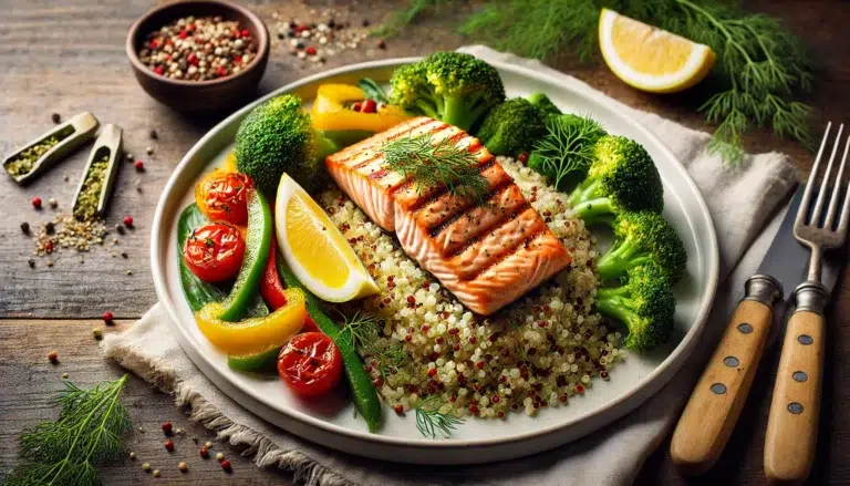 Przepis na Grillowanego Łososia z Quinoa i Warzywami 2 Przepis na Grillowanego Łososia z Quinoa