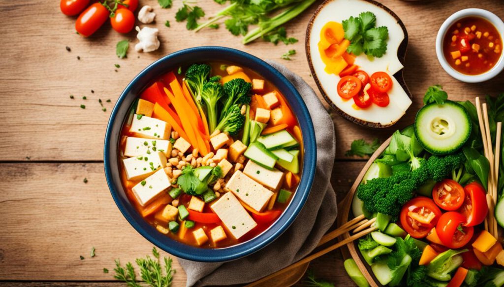 dieta wegańska zupa z tofu dieta wegańska zupa z tofu